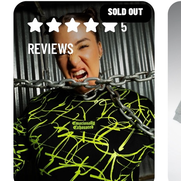 Beautiful Bastard “Emotionally Exhausted” crew neck sweatshirt. - Picture 9 of 11